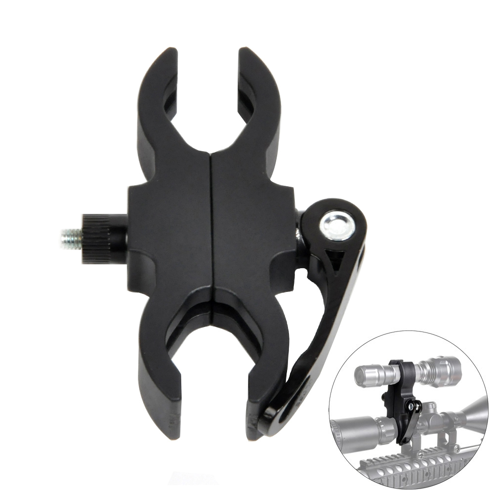 Description Picture 2 of itemAdjustable Flashlight Mount Barrel Clamp Quick Release Wrench Bike Light Scope Hunting Flashlight Torch Mount Clamp Lamp Clip