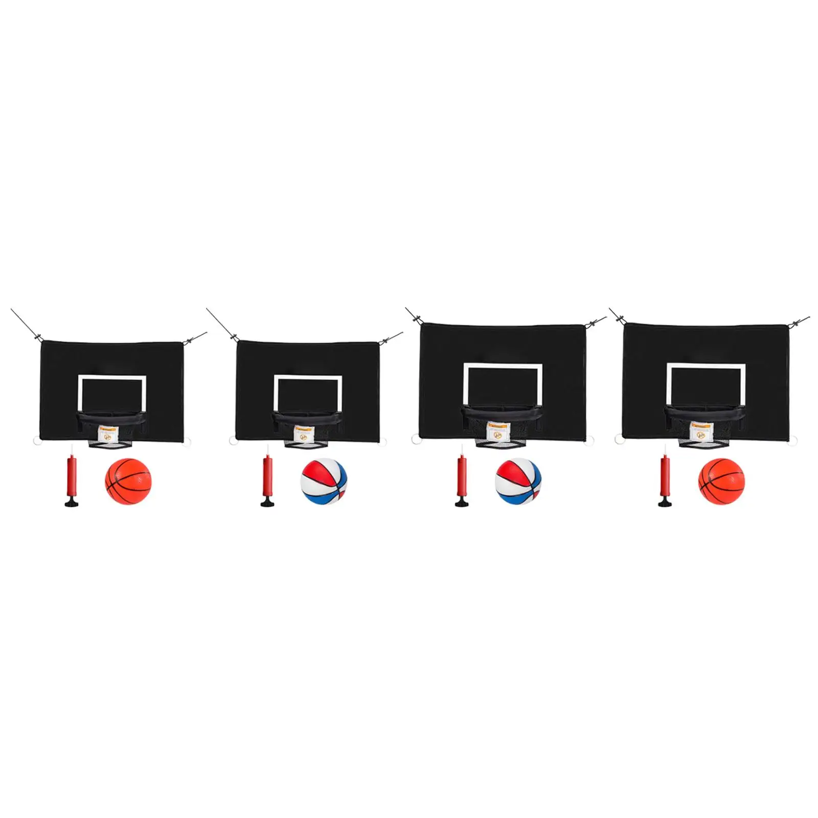 Mini Trampoline Basketball Hoop for Kids Outdoor Waterproof Universal Trampoline Accessory for All Ages Garden Basketball Goal