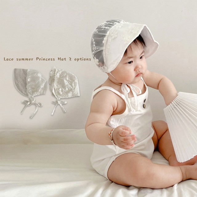 Baptism cap best sale for baby girl