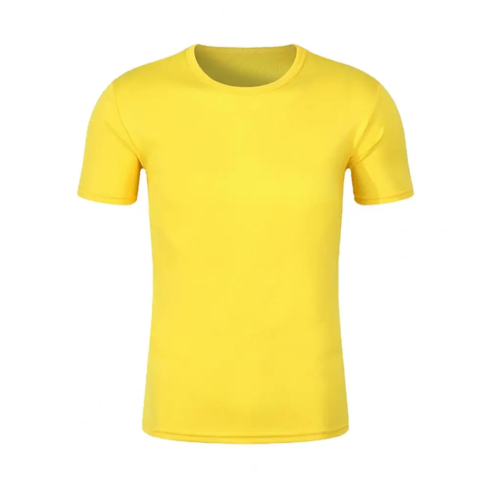 S2893db0a01244bd1b2d06c6a1519ba2fZ Quick Dry Women Men Running T-shirt Fitness Sport Top Gym Training Shirt Breathable Short Sleeve O Neck Pullover T-shirt Tee Top