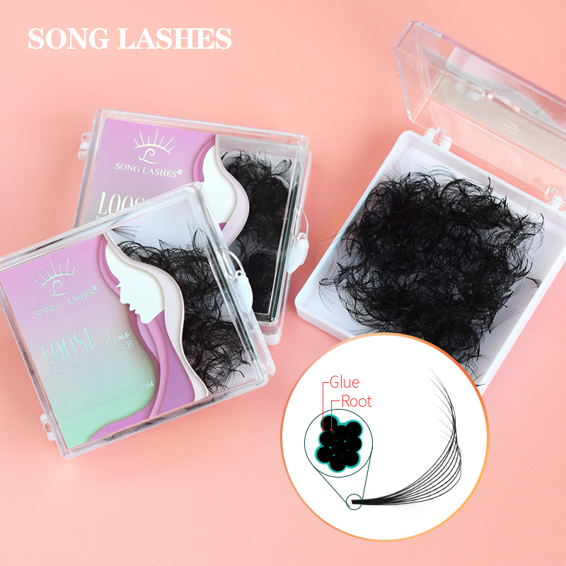 Best of Song Lashes Sharp Narrow Stem Loose Fans Volume Russe Lash Slim Thin Pointy BaseVolume Fans Lash Eyelashes Reviews & Tips