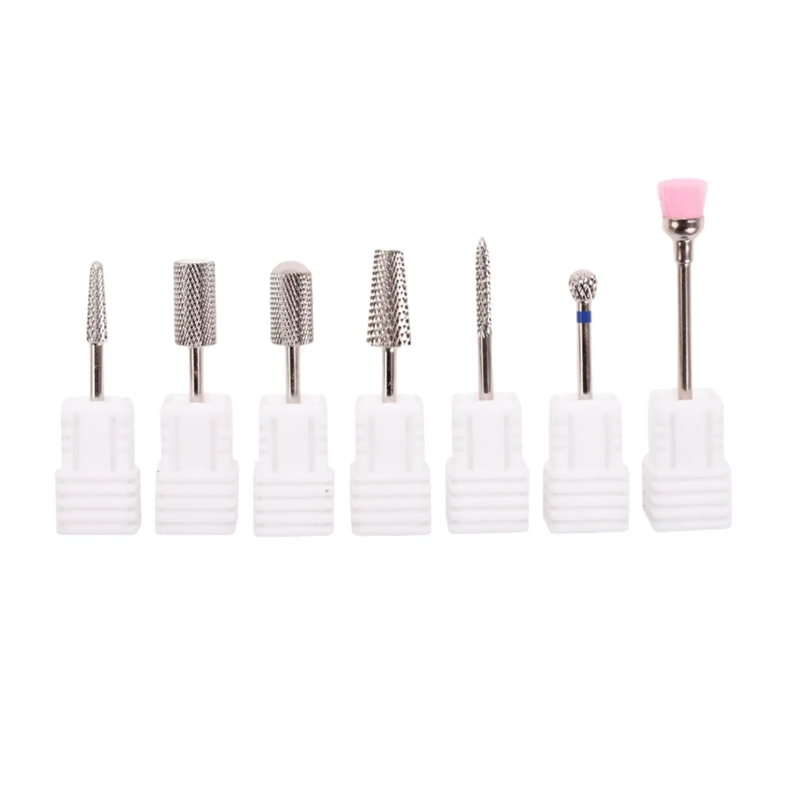 7Pcs Manicure Bits Home Salon Use for Nail Gel Polish Removal Nail Sanding Head Nail Accessories Tool Nail Polish Bits