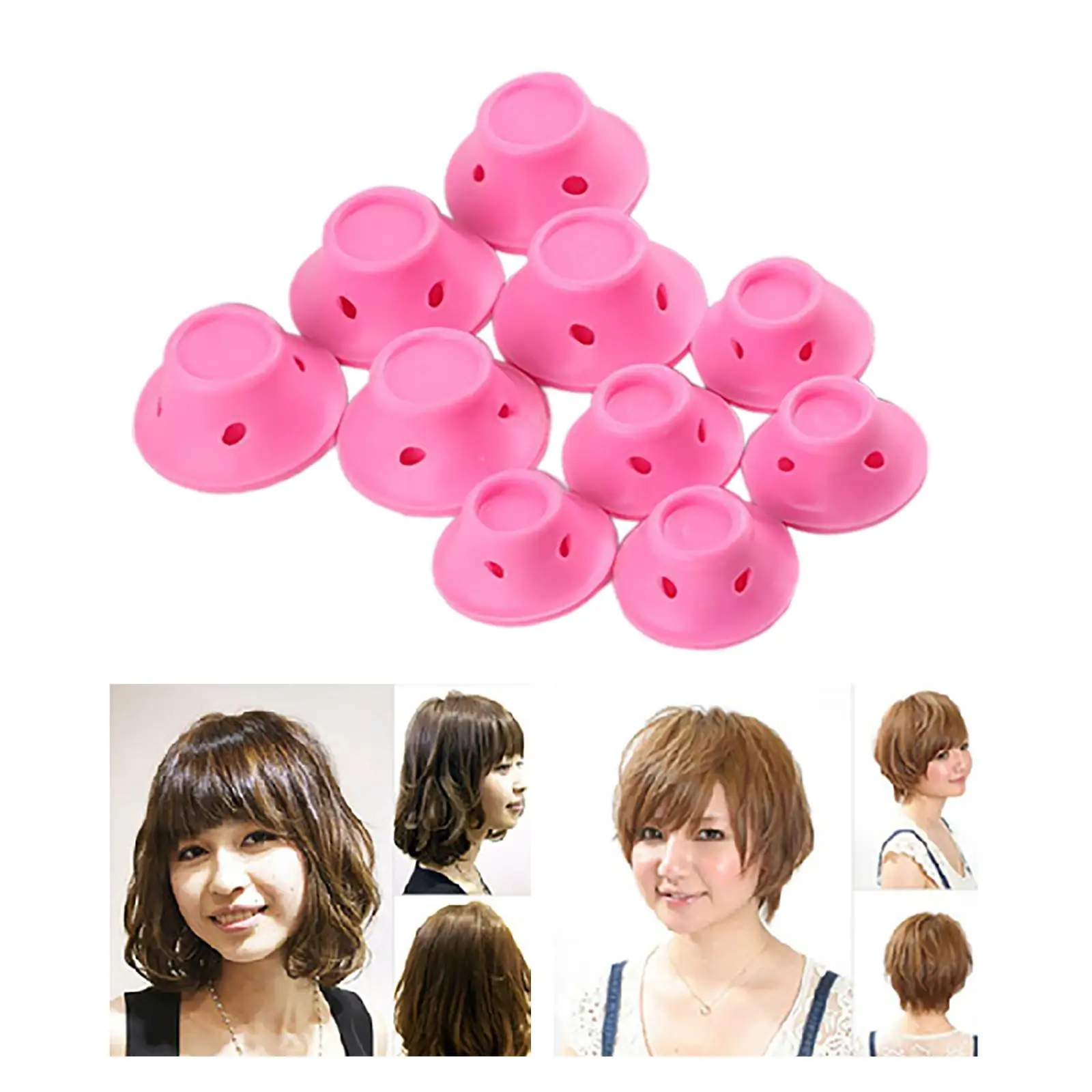 10x Heatless Curling Rod Lazy Curler Overnight Soft Headband Curly for Hair Styling