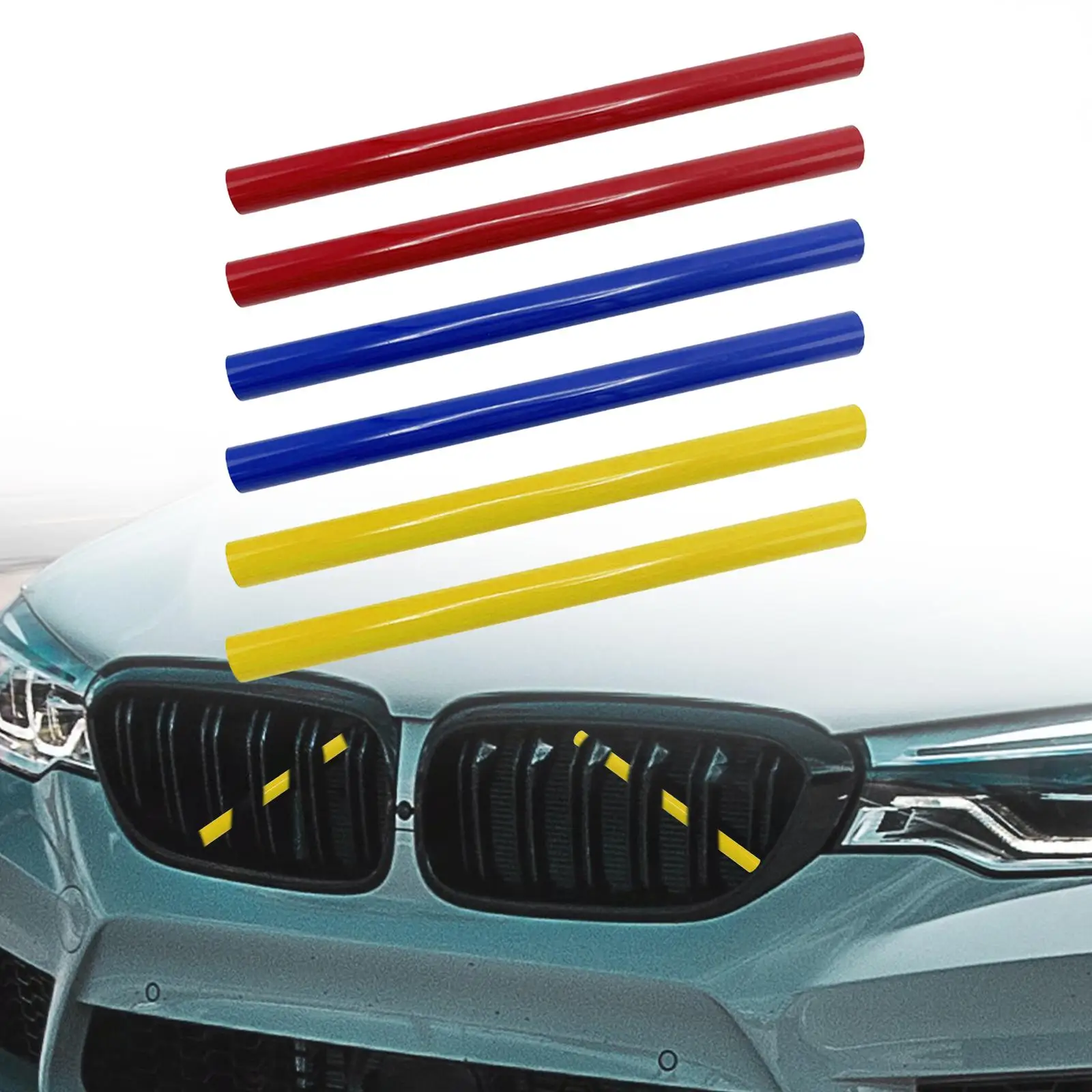 2pcs Front Grille Trim Strips Cover Grill Stripes for BMW 1 Series F20 116i