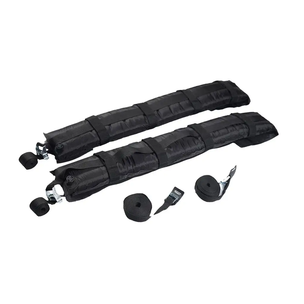 Pair  Inflatable Car Soft Roof Racks Travel Luggage Carriers Bars