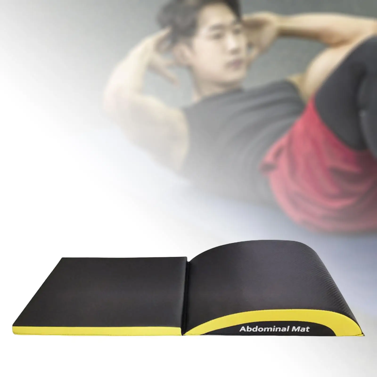 Portable Ab Exercise Mat Abdominal Core Trainer Pad Workout Back Lumbar Support Home Gym Situp Tailbone Protector Folded Cushion
