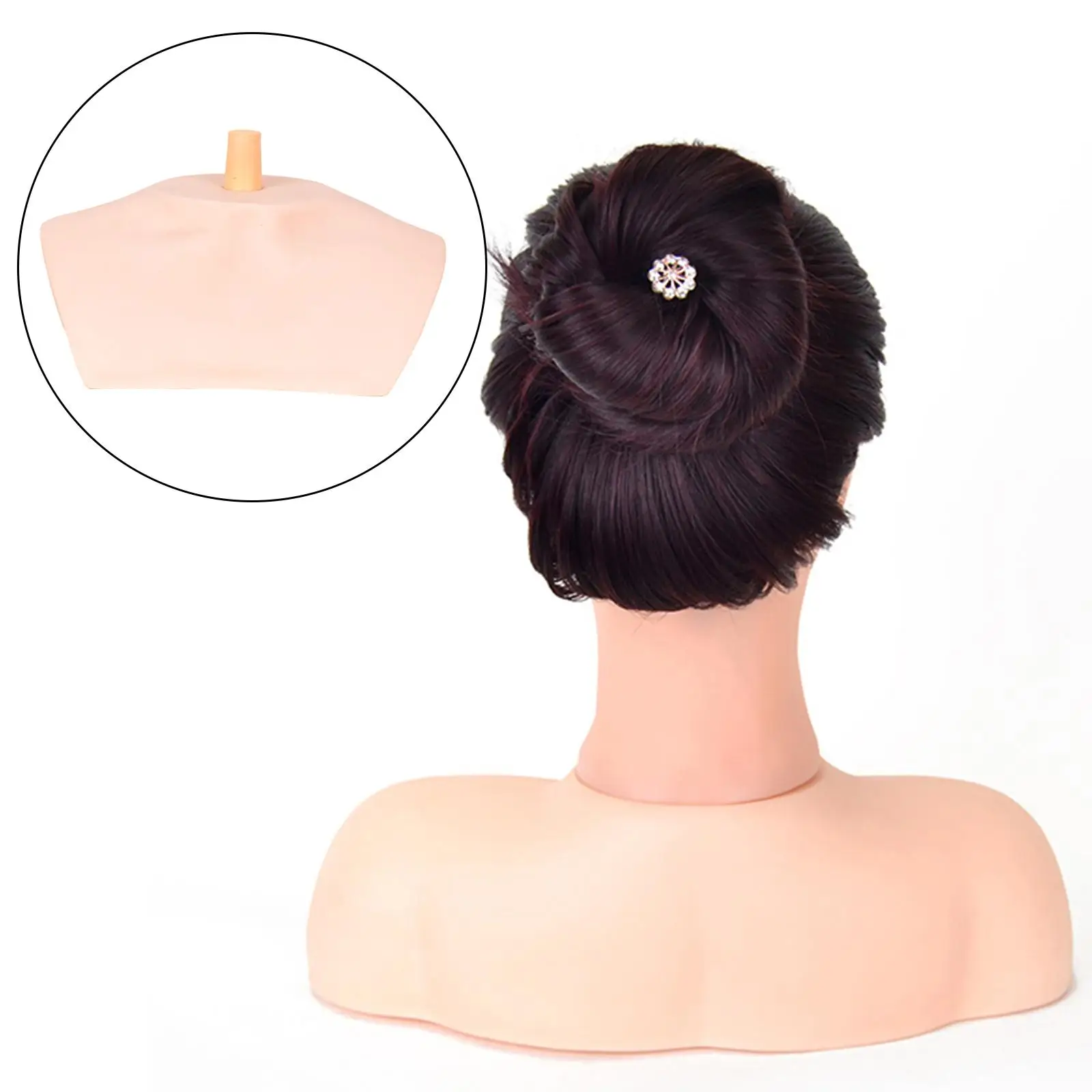 Mannequin Shoulder Display Base Bust Base Shoulder Base for Hair Salon Wig Hat Scarf Display Dummy Head Hair Extensions Raising