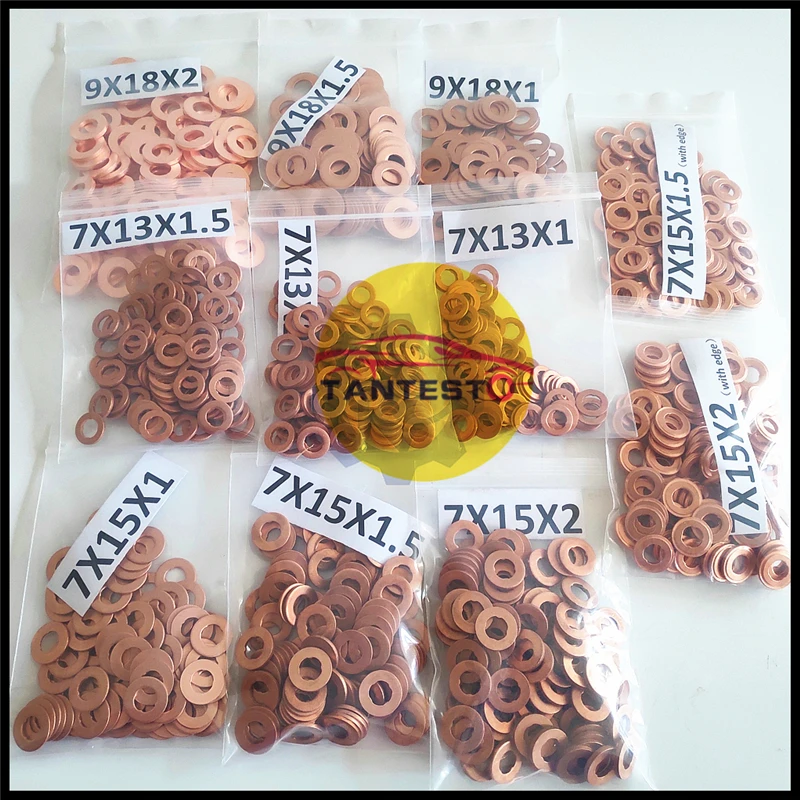 7x15mm/9x18mm Diesel Common Rail Einspritz düse Kupfer Unter leg scheibe Dichtung o Ring Pad Dichtung pumpe Reparatur werkzeug – Detail 12