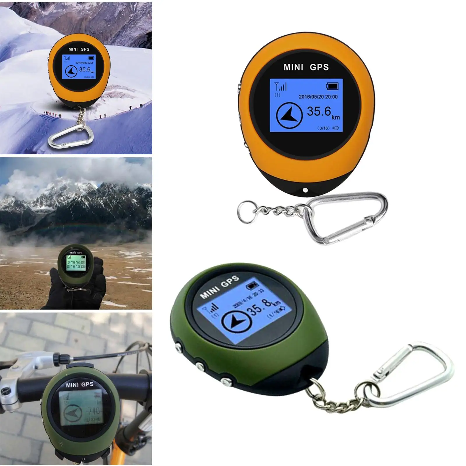 Mini GPS Navigation Location Finder Tracker Handheld USB Rechargeable Biking
