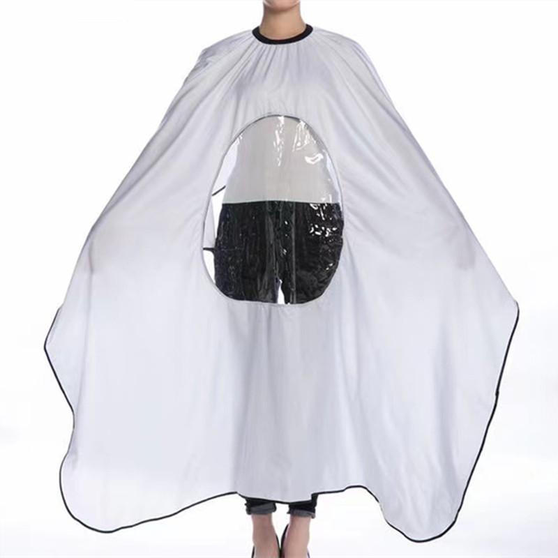 Best of Salon Hairdressing Cape Barber Cape With Transparent Viewing Window Waterproof Haircut Cloak Apron Reviews & Tips