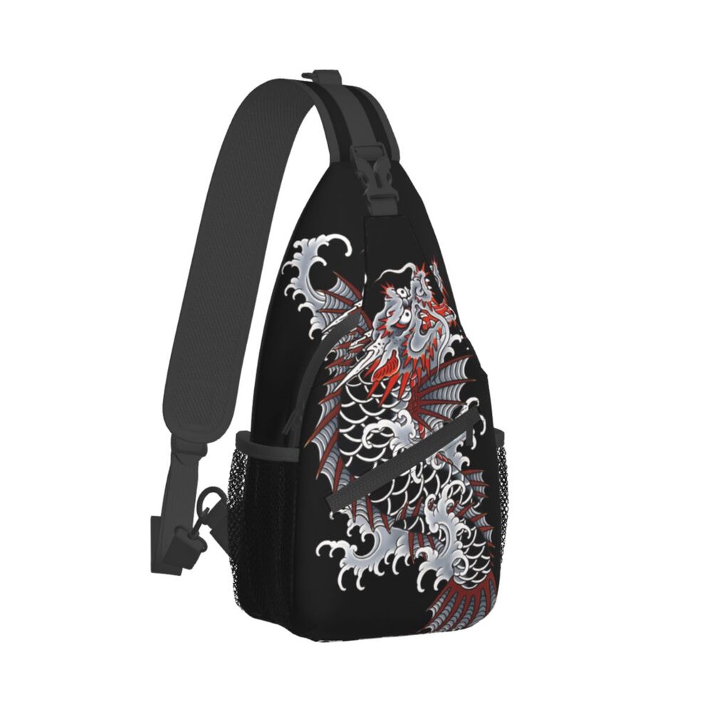 Yakuza-Unisex Crossbody Peito Bolsas, Ichiban Tatuagem, Bolsa