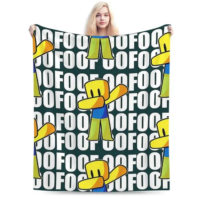 Dabbing die noob - Roblox Fleece Blanket