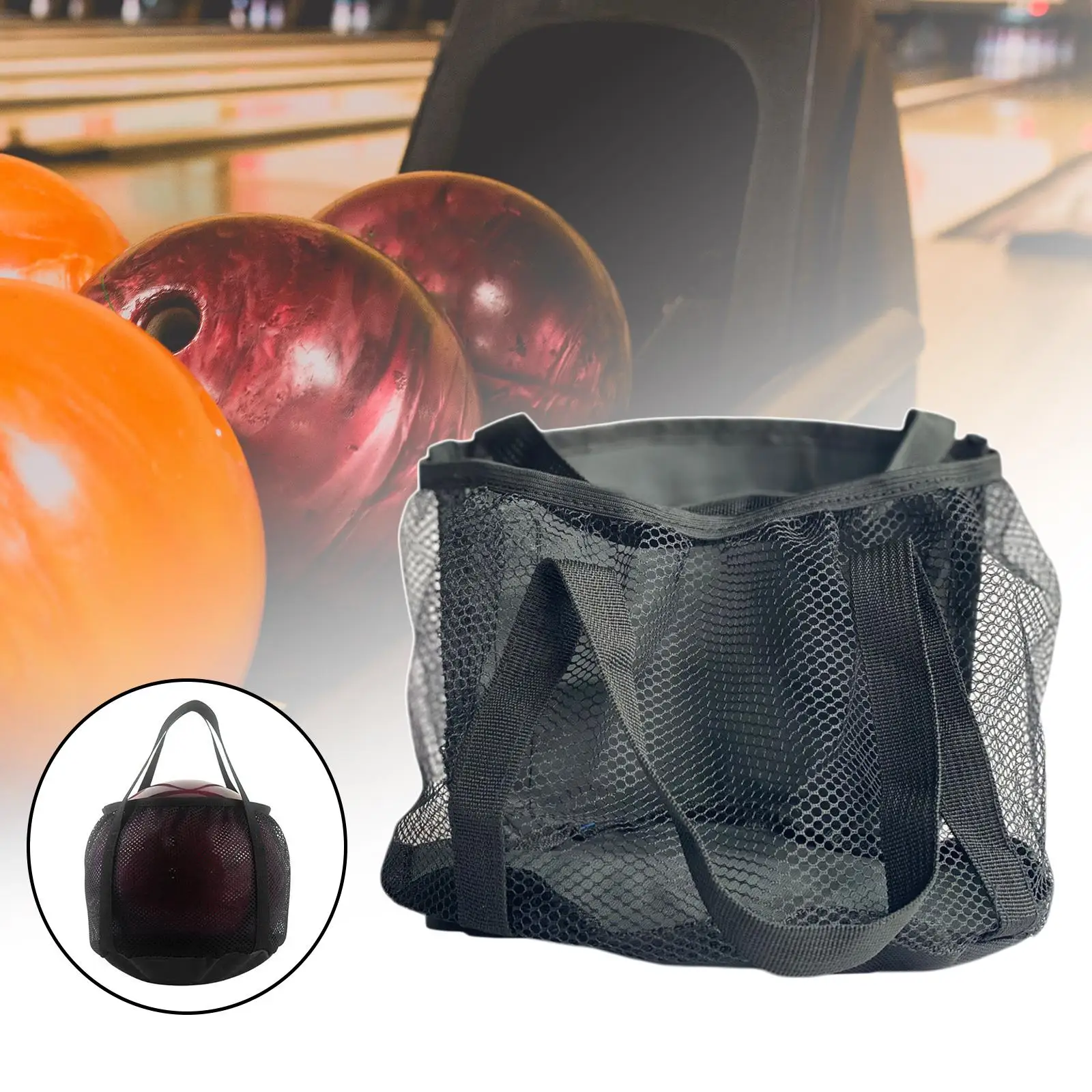 Bowling Ball Bag Carrier Bag Storage Organizer Pouch Handbag Single Bowling Ball