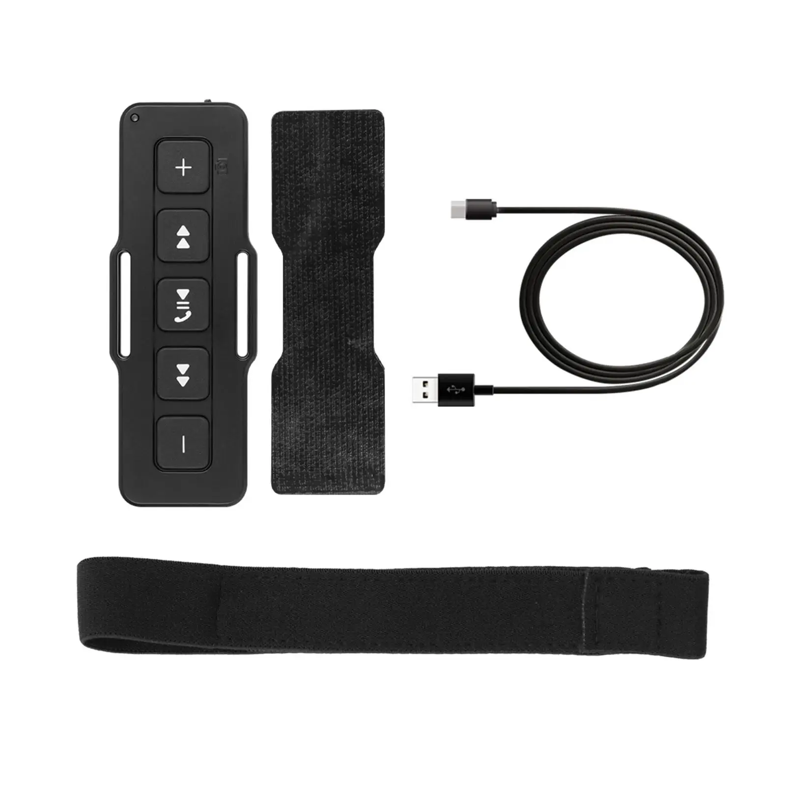 with Bandage Media Control 5 Button IPX4 Compact Adjustable Hands Free Rechargeable Car Remote Controller for Bicycle Car