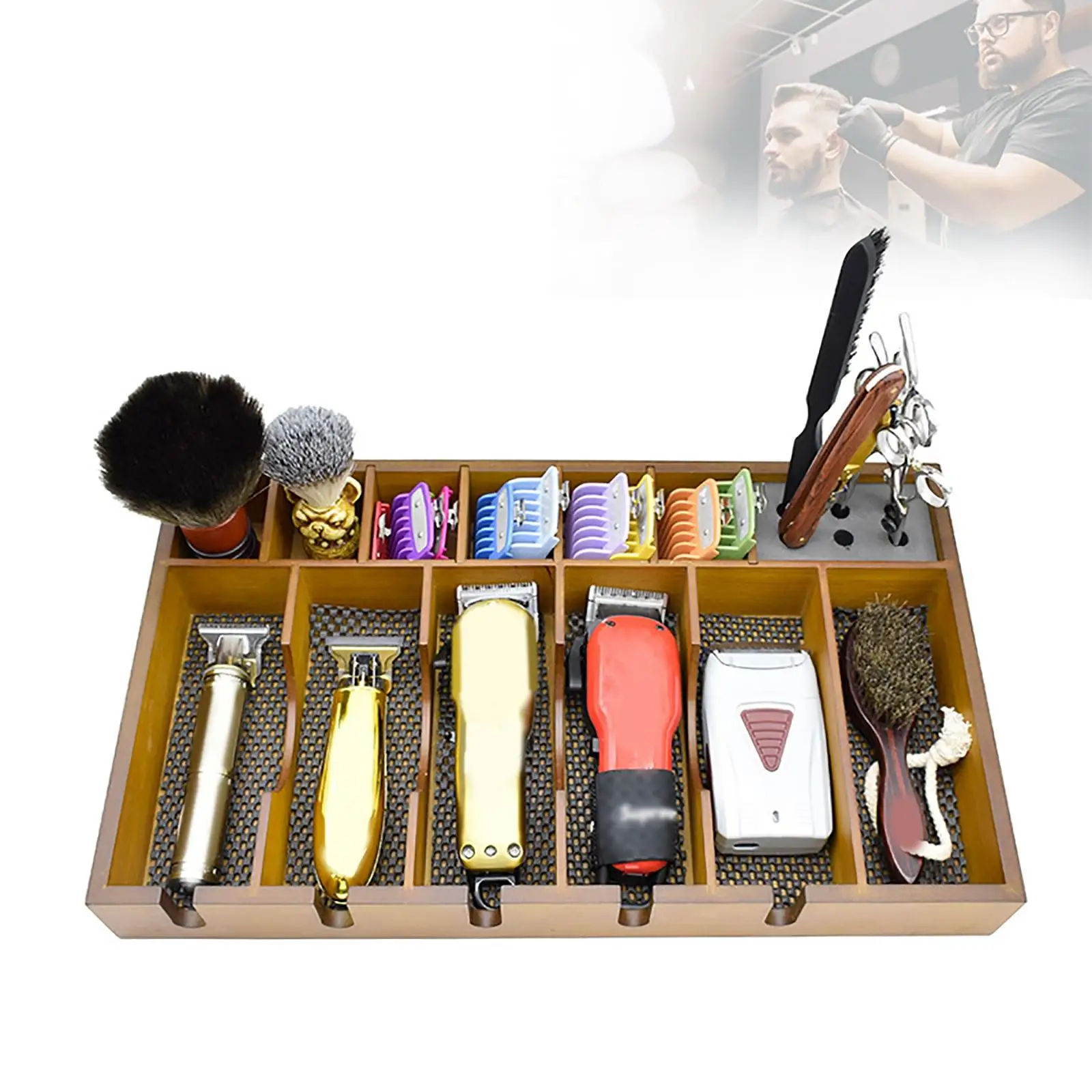 Hair Styling Tools Organizer Combs Clips Scissors Stand Shear Holder for Hair Salon Storage Rack for Barber Hairdresser Groomer