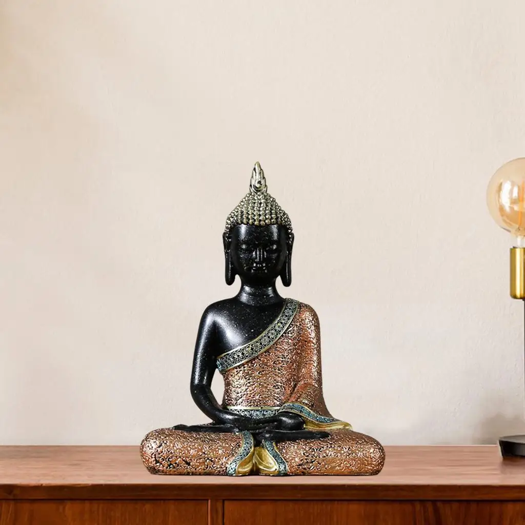 Meditating Buddha Statue Ornaments Tabletop Car   Office Artwork