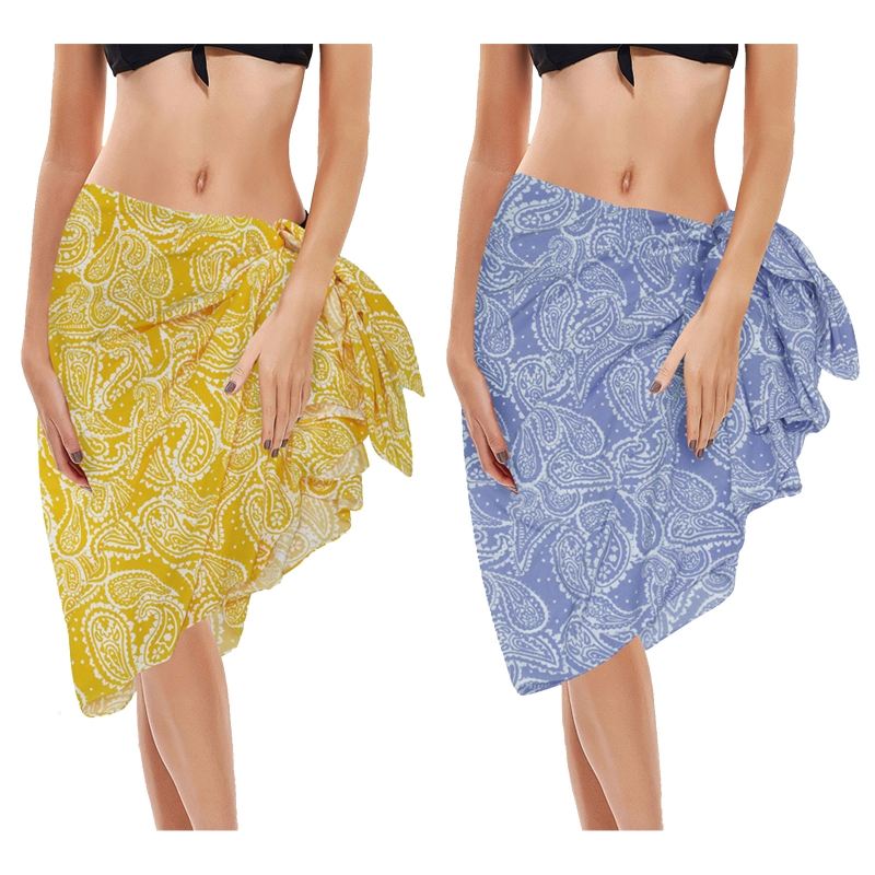 Women Sarong Beach Cover Up Summer Beachwear Skirts Holiday