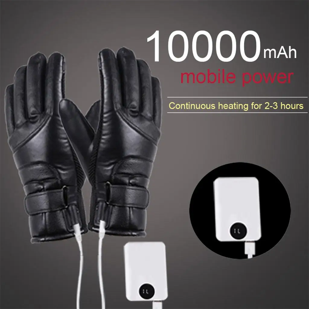 Electric Heating Gloves Winter Motorcycle Riding Warm Gloves USB High Heat Constant Temperature Thermal Heating Gloves