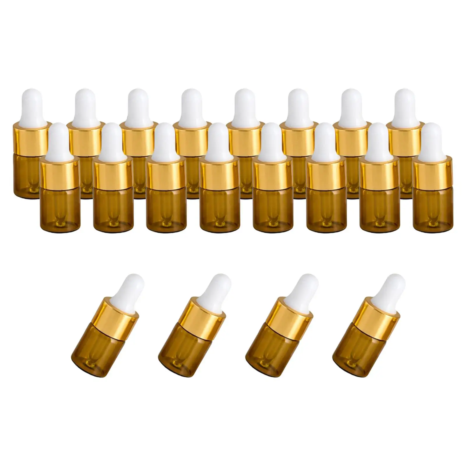 Small Dropper Bottles with Glass Eye Dropper Sample Vial for Essential Oils