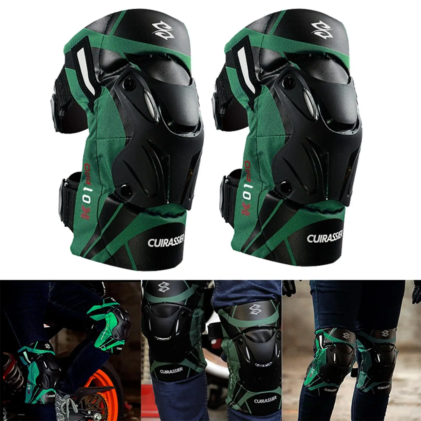 2x Motorcycle Knee Pads Guard for Motocross Racing Thermal Insulation