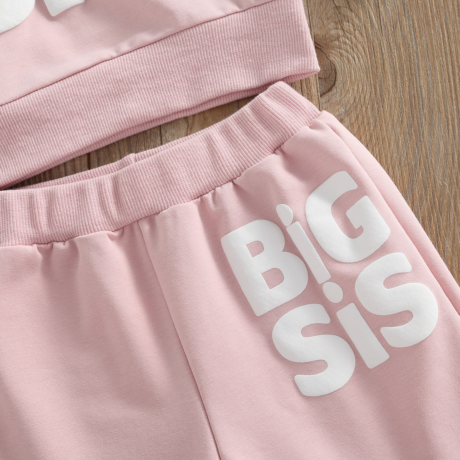 FOCUSNORM 0-5Y Herbst Baby Mädchen Schwester Schöne Kleidung Sets Brief Gedruckt Lange Hülse Pullover Sweatshirt + Hosen – Detail 12