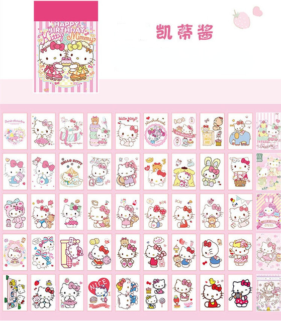 50 Pages of Different Models of Cute Sticker Book Yugui Dog Kulomi  Doujinshi Mini Small Sticker Book - AliExpress