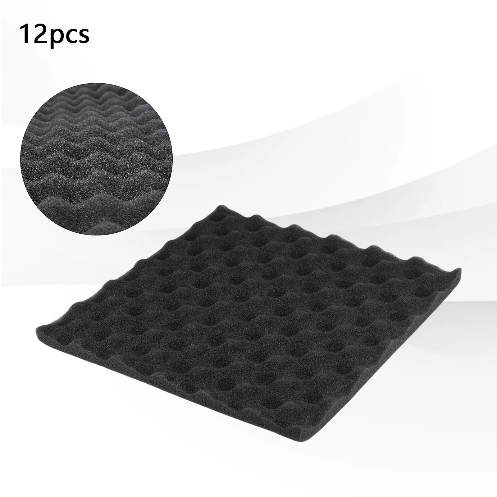12Pcs Acoustic Foam Acoustic Panel Absorbing Noise Foam Closed Sheet Foam Panels for Car Office Studio