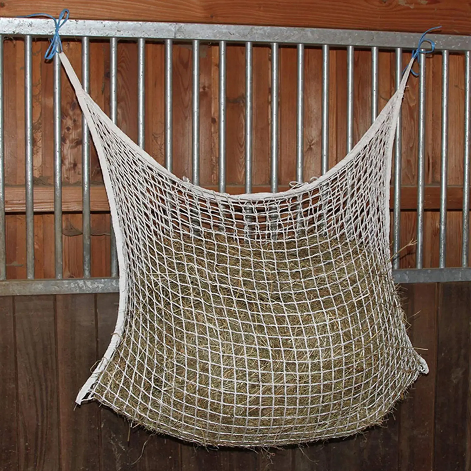   Horse Hay Net Bag Horse Feed Hanging Large Capacity Feeding Mesh Straw Bag with Small Holes Equestrian Supplies