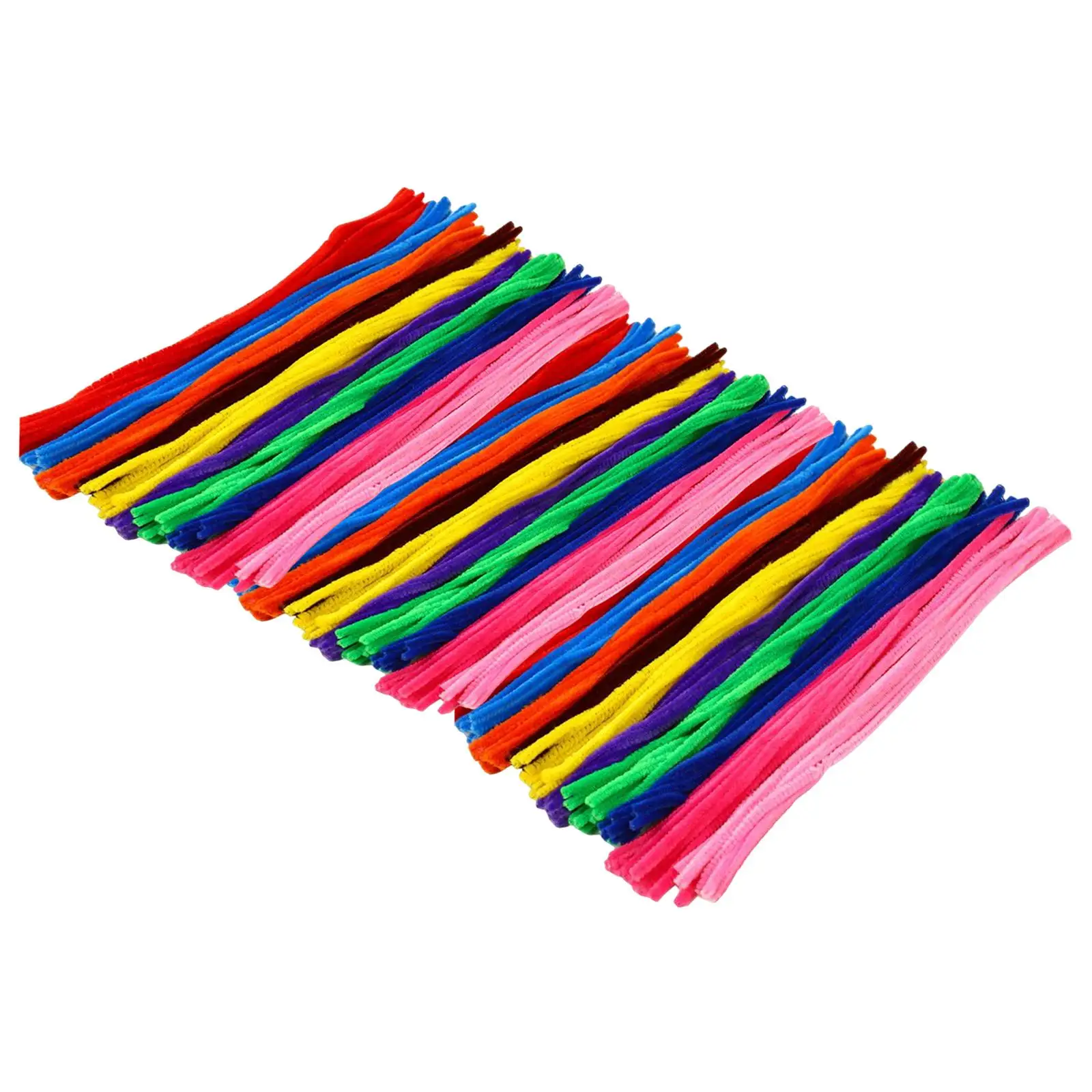500x Pipe Cleaners Chenille Stems Colorful Arts Craft Handmade for Birthday Supplies