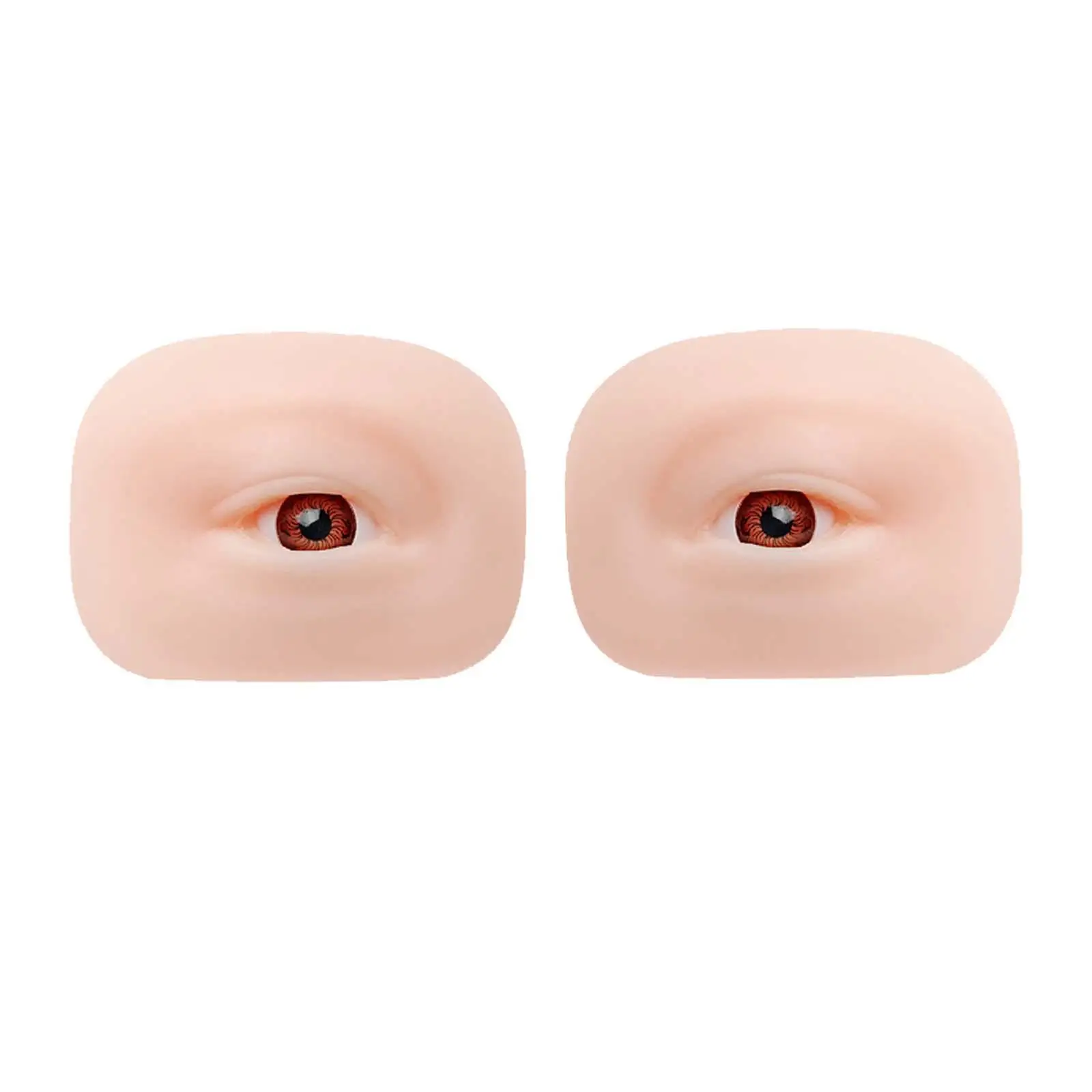 5D Silicone Eye Model Convenient Durable Makeup Mannequin Face Resuable for Beginners Makeup Training Beauticians Home Use