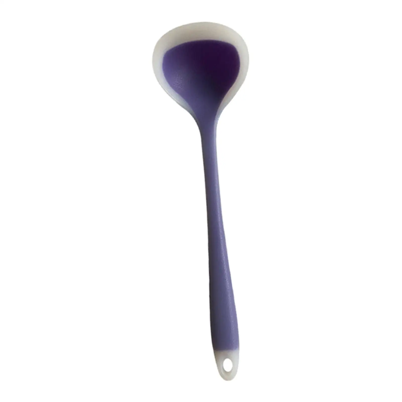 Heat Resistant Serving Spoon Flexible Silicone Soup Spoon Stirring Spoon for Stirring Cooking