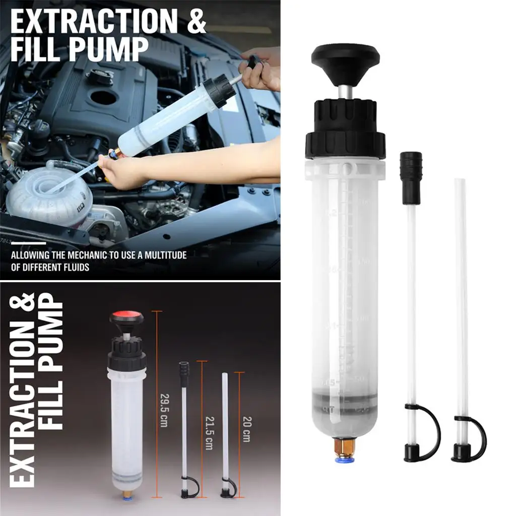 200cc Fluid Extractor Syringe/Oil Suction Pump, Manual Extraction & Filling Pump