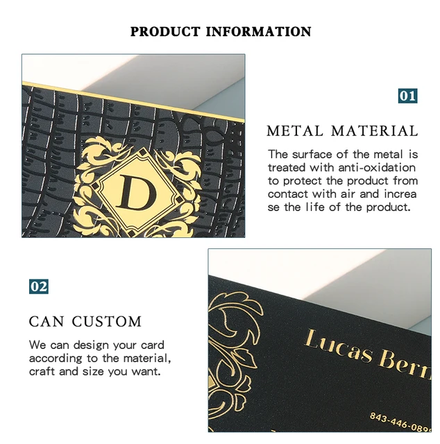 Baronial Vuitton, Custom Metal Credit Card