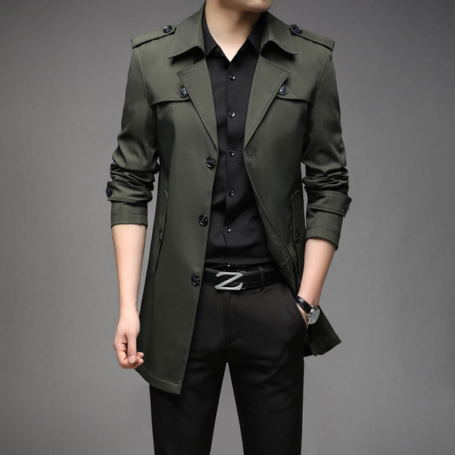 Chrisuno Mid Length Spring Coats for Women Abrigos Para