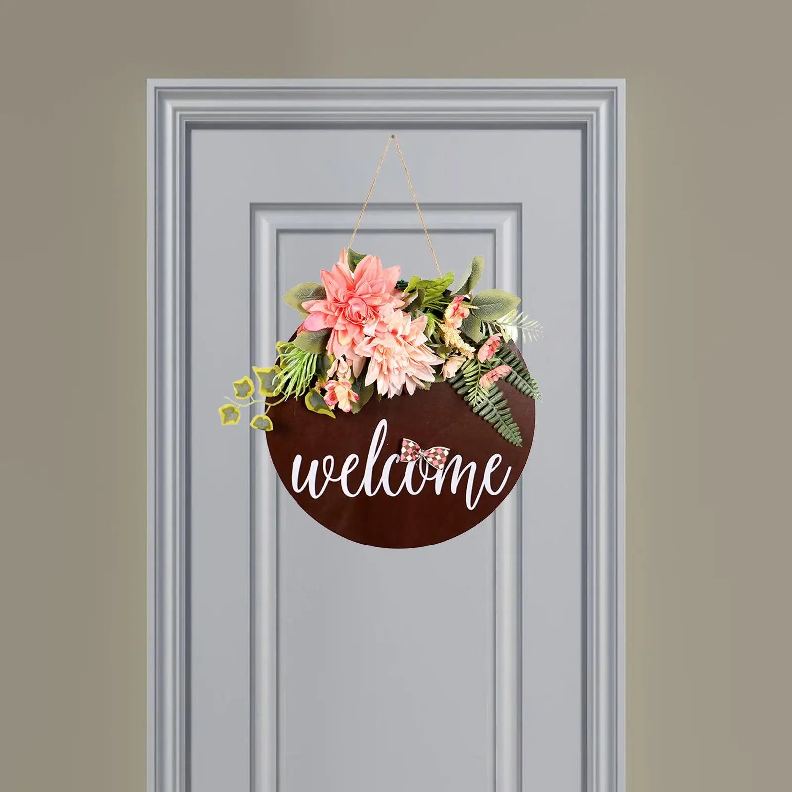 Welcome Hanging Wooden Welcome Home Sign Plaque Letter Sign Centerpieces Wall Decorations for Farmhouse Room Kitchen