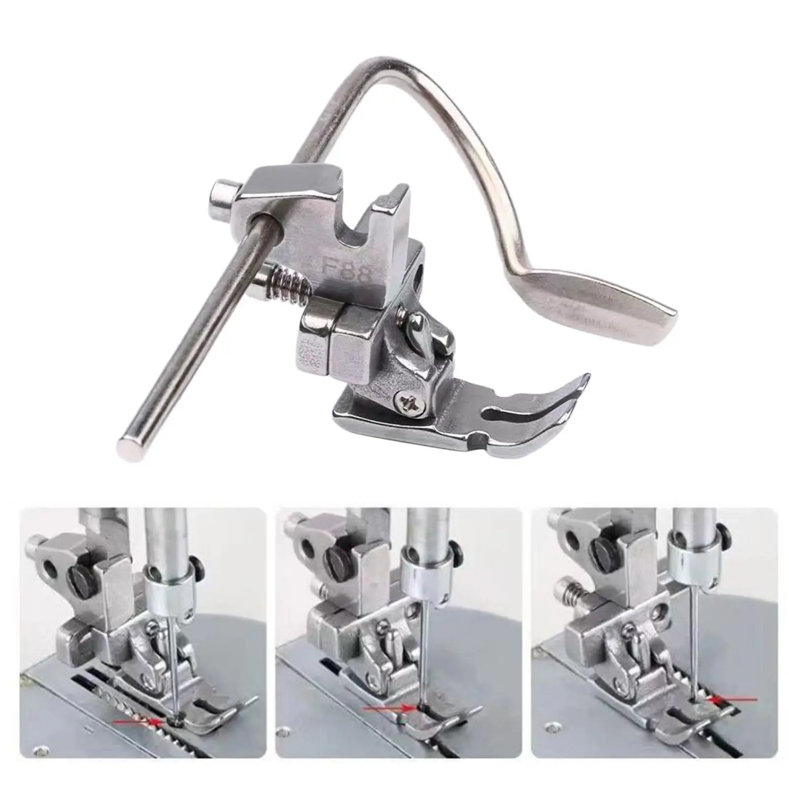 Sewing Machine Presser Foot Straight Stitch Presser Foot for Sewing Apparel DIY Arts Crafts Pillow Cover Cording Clothes