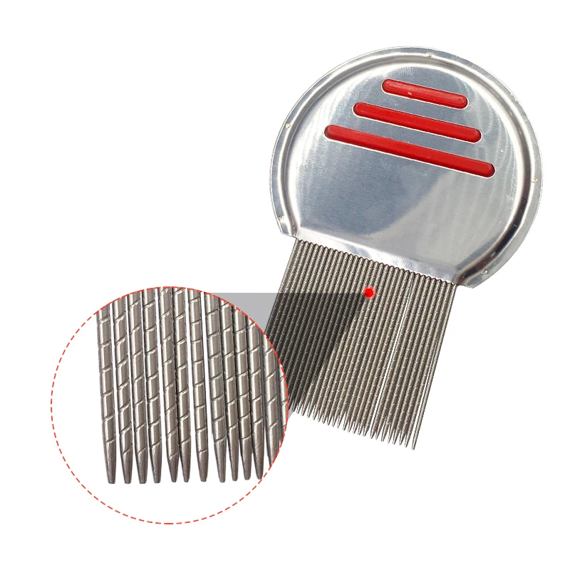 Best of 1pcs Terminator Lice Comb Nit Free Kids Hair Rid Headlice Stainless Steel Metal Teeth Remove Nit Brush Kids Hair Rid Headlice Reviews & Tips - Image 3