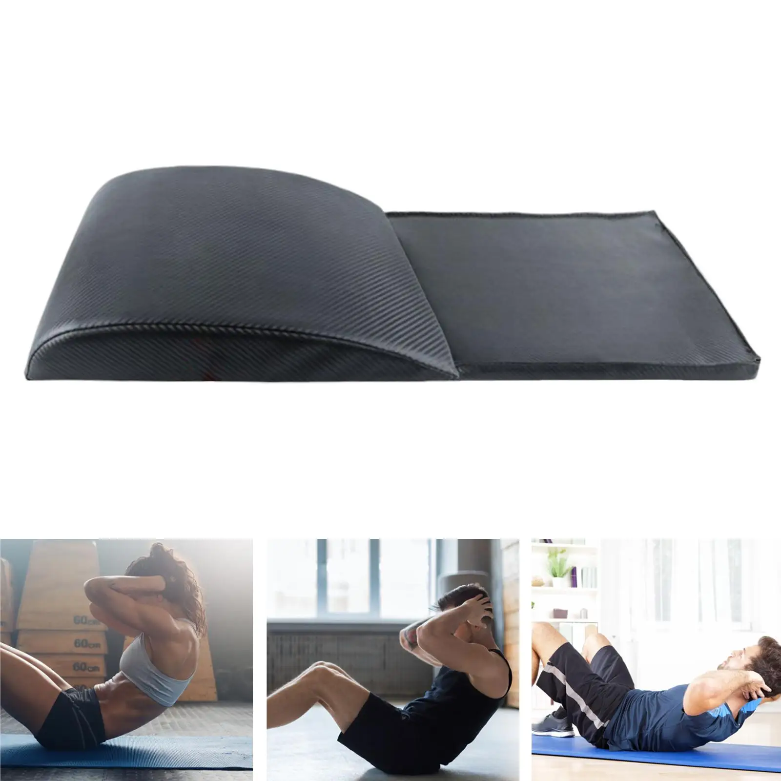 Fitness Ab Pad W/ Tailbone Protector Waterproof Home Gym Abdominal Belly Foldable Soft Exercise Mat for Workouts Fitness Women