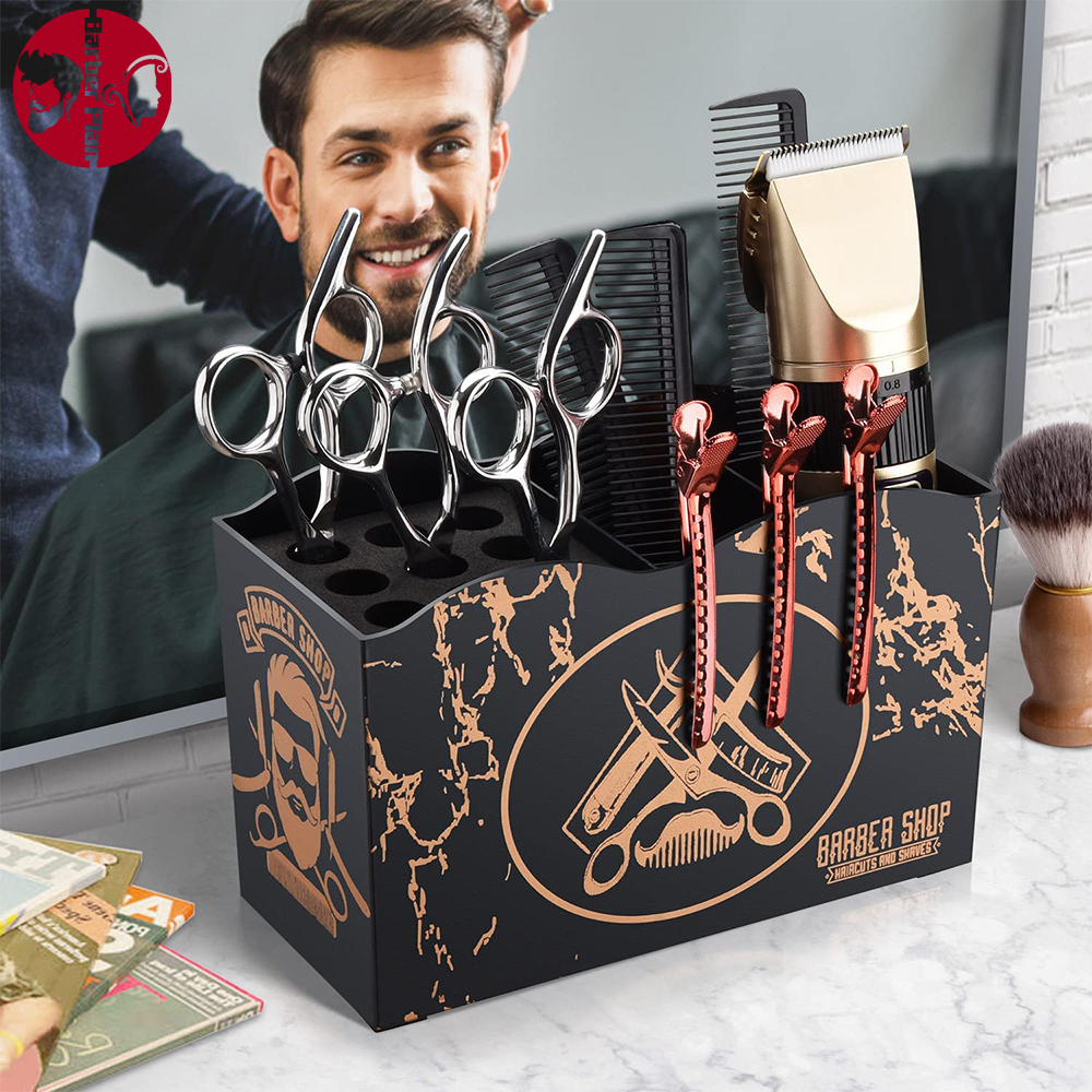 Best of Removable Hairdressing Tools Storage Box Hair Scissors Combs Clips Holder Barbershop Large Capacity Haircut Tools Rack Home Reviews & Tips