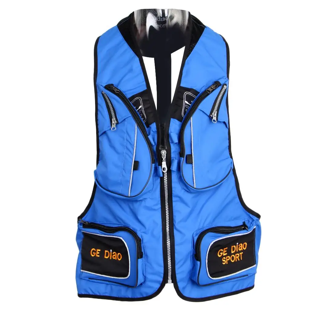 Ultralight Fishing Vest Quick-Dry Camping Hiking Water-resistant Vest Adjustable