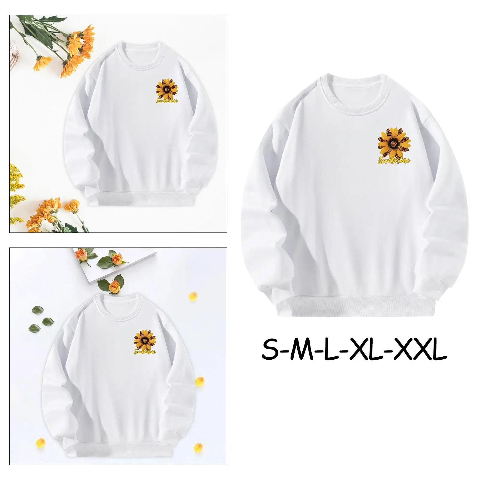 Sweatshirt for Women Printed Activewear Polyester Trendy Crewneck Sweatshirt for Going Out Daily Wear Shopping Sports Vacation