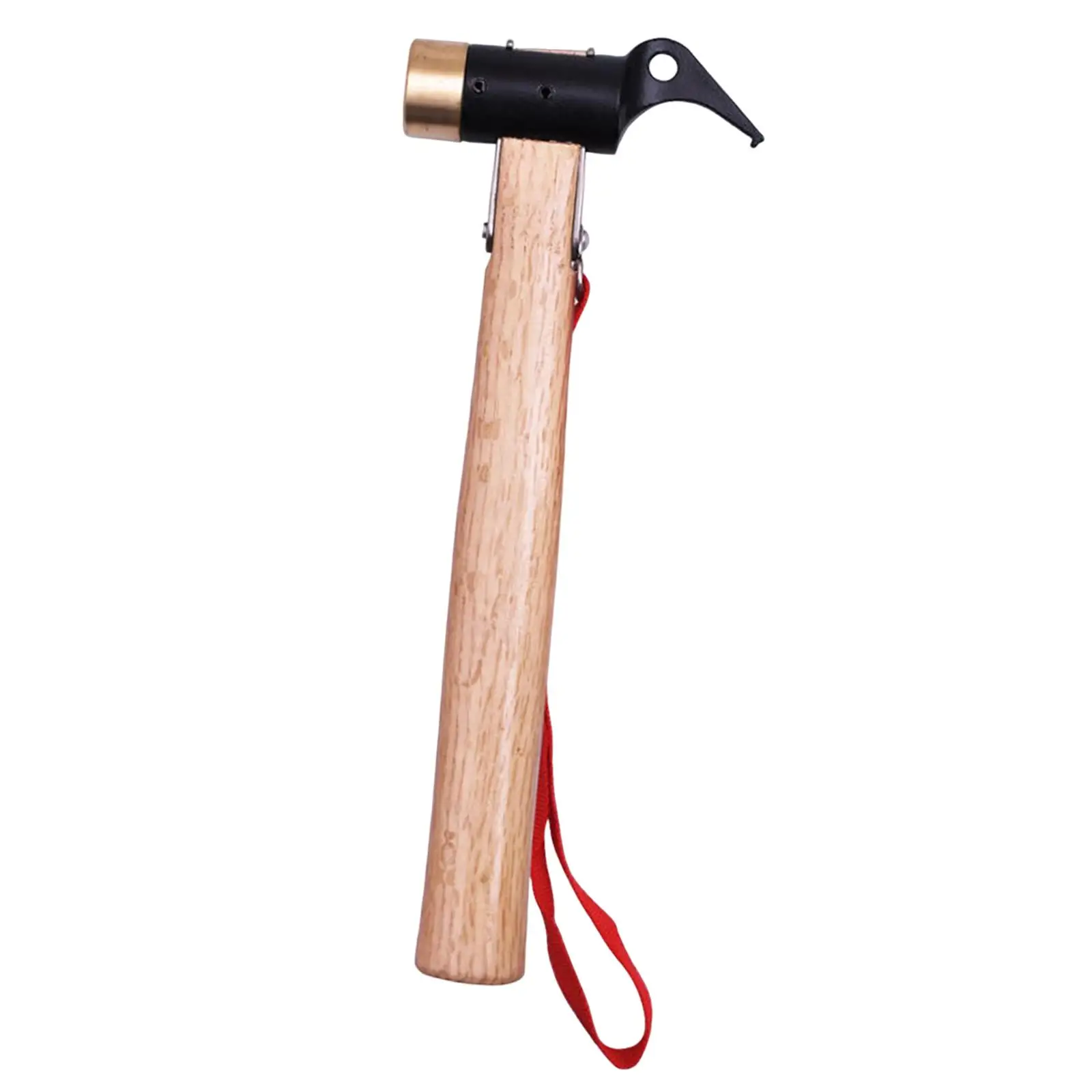 Tent Stake Hammer Multifunctional Equipment with Wooden Handle Nails Puller Tent