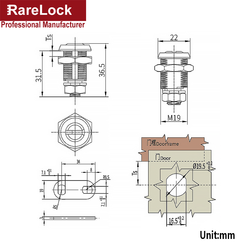 Caixa automática ATM Lock, B-Nível Cilindro, caixa