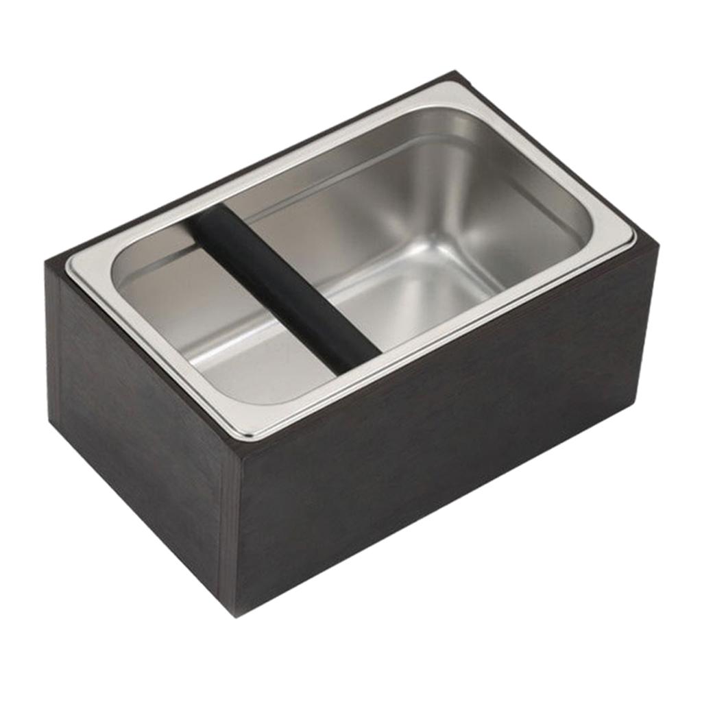 Home Coffee Knock Box Detachable Coffee Grounds Container Box with Handle Coffee
