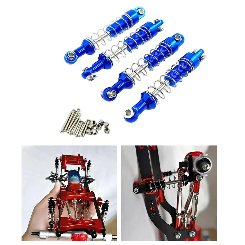 4x RC Car Shock Absorber Damper Spring for MN D90 D91 99S WPL C14 C24 1:12 Scale RC Crawler  Car Semi Pickup Truck Accessory