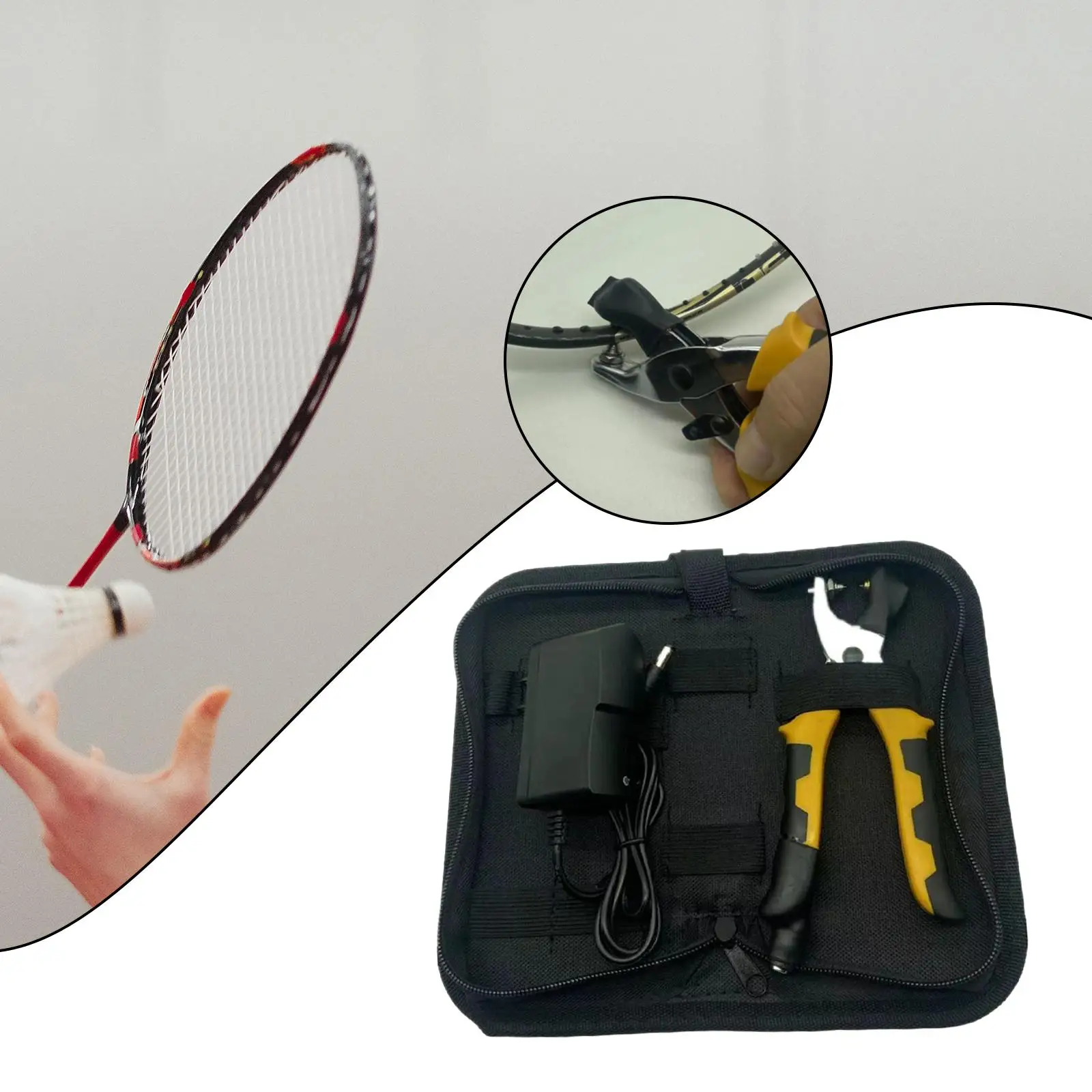 Pliers for Badminton Racket Clamp Grommet Tool Racket Threading Pincer Forceps Equipment