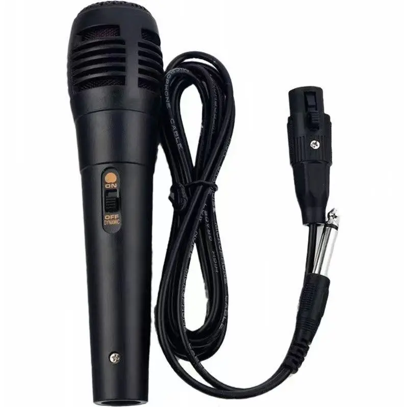 S290f936527894d9a92799650a07386d5A Home Speaker 6.5mm Microphone Trolley Speaker Karaoke Microphone Wired Recording Studio Microphone