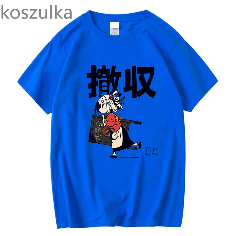 2022 Lycoris Recoil T-Shirt Original Anime Manga Lovers Summer Unisex Cotton Oversized EU Size Classic T Shirt Short Sleeve