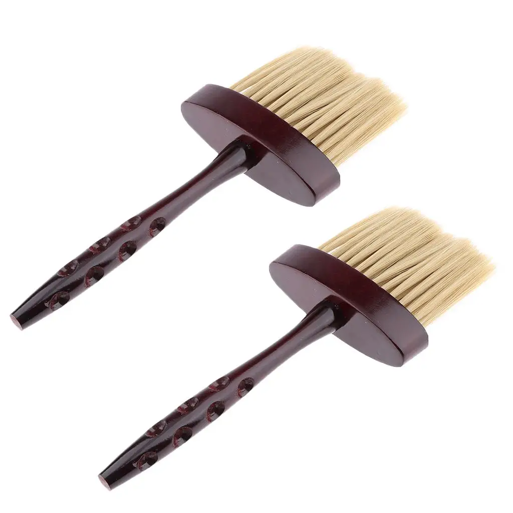 Professional Hair Cutting Neck Duster Wood Handle for Hair  Barber