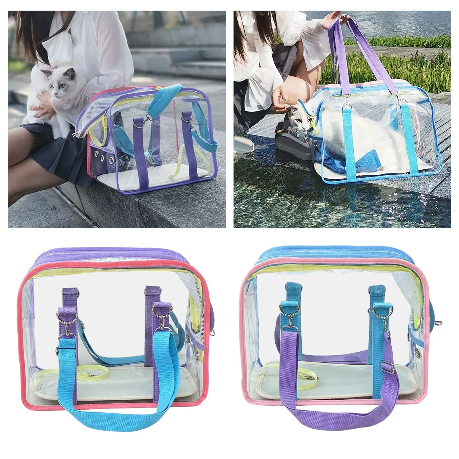 Breathable Pets Transport Bags Cats Ventilated Comfortable Durable Portable Pet Travel Carrier Cat Carrier for Holiday Travel